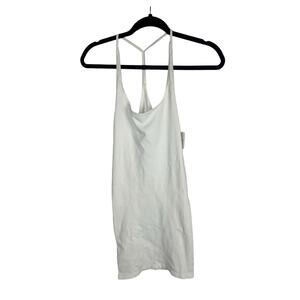 NEW XS/S Free People Intimates Racer Tank Ribbed White Long Stretch Bodycon Dres
